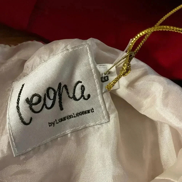 Leona by Lauren Leonard Retro Button Back Dress Sz 6 100%‎ Silk Lining - Picture 7 of 8